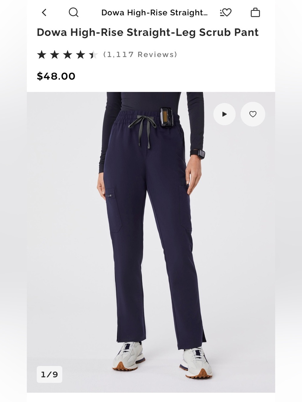 Size medium FIGS Dowa scrub pants